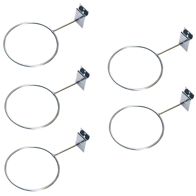 5 Pcs Ball Bracket Basketball Holders Balls Sports Storage Mounted Squash