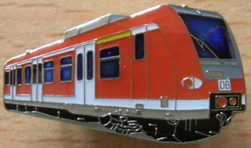 Pin Anstecker S-Bahn rot Zug Eisenbahn Art. 6317 Railway Tram