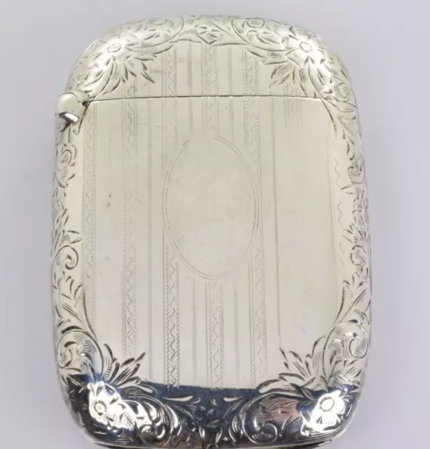 Vintage Vesta Case in Sterling Silver - No Monos