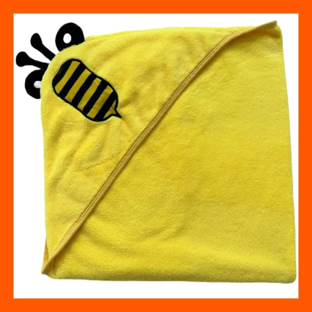 ❤️Baby Yellow Bumble Bee Hooded Towel Very Soft 25x28❤️