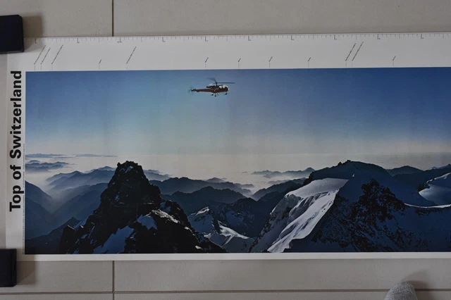 Top of Switzerland - Panorama from the Dufourspitze 1970 - 255x36 cm