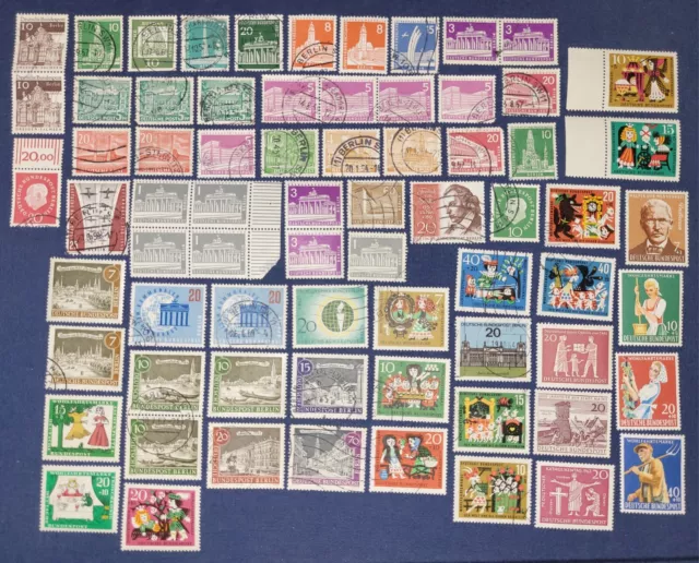 Lot57 Alte Briefmarken BRD + Berlin Gestempelt Postfrisch Randstücke Paare