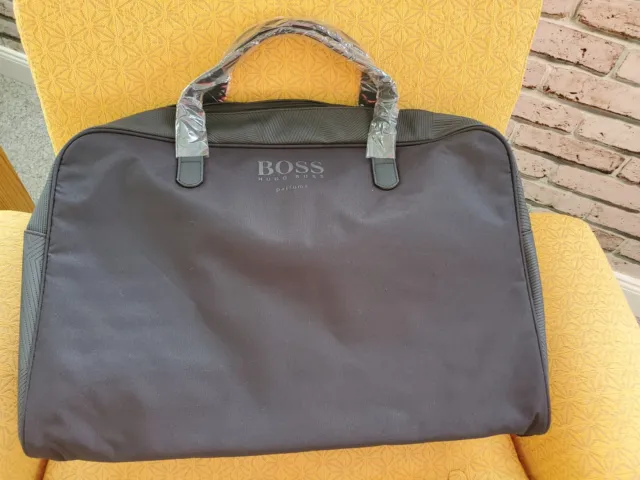 HUGO BOSS Weekender Tasche Reise Fitness, Schwarz, NEU, Innenfach