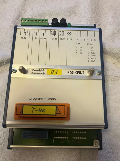 SCHLEICHER PROMODUL P02 - CPU / 1 C ,Gebraucht guter Zustand,mit Programm karte