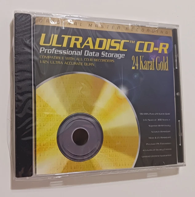 Mfsl Mobile Fidelity Ultradisc 24 Karat Gold Archival Blank Cd-R New Sealed