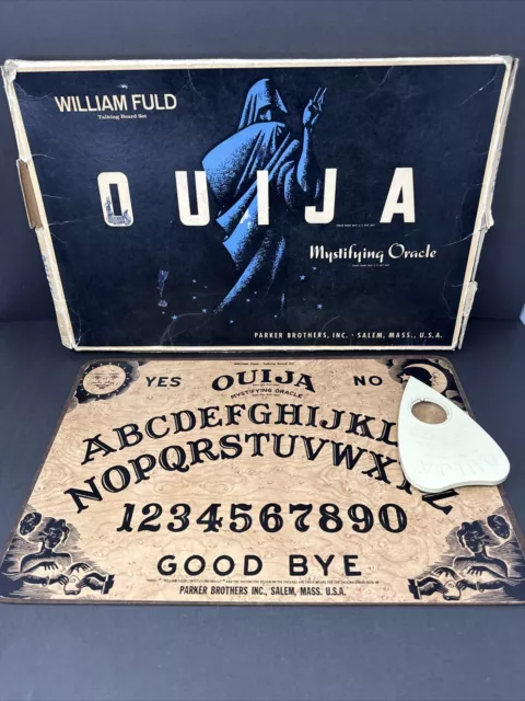 Vintage OUIJA William Fuld MYSTIFYING ORACLE W/Planchette & Box