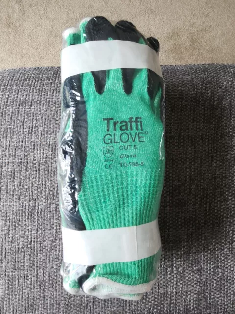 Traffi Glove Cut 5 Glaze Size 8 X 10 pairs