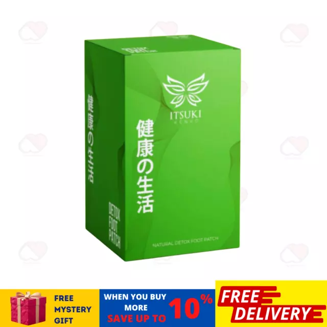 Premium ITSUKI KENKO HEALTH Detox Foot Pads Patch Herbal Cleansing Detox