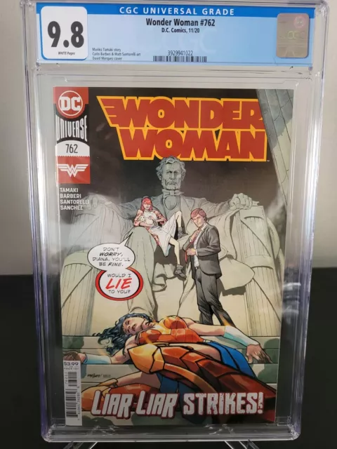 Wonder Woman #762 Cgc 9.8 Graded 2020 Dc Comics Liar Liar! David Marquez Cover!