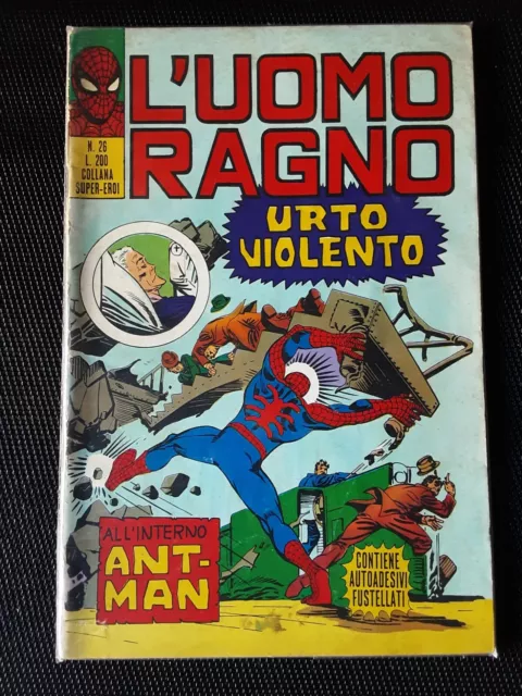 L'Uomo Ragno editrice Corno N 26 Super Eroi Marvel 1971