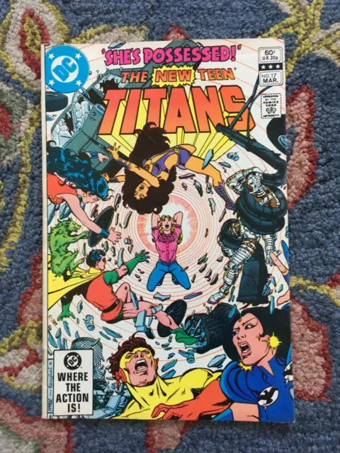 Vtg 1982 The New Teen Titans #17 DC Comic Book She's Possessed! Francis Kane