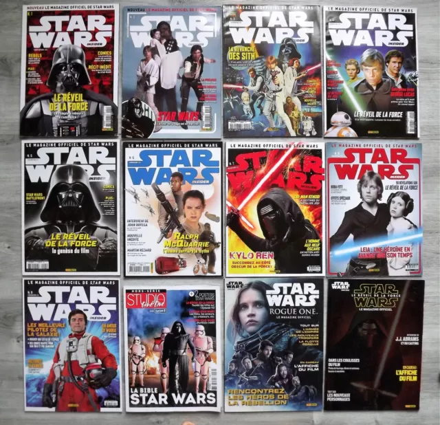 Le magazine officiel de Star Wars Lot de 12 revues