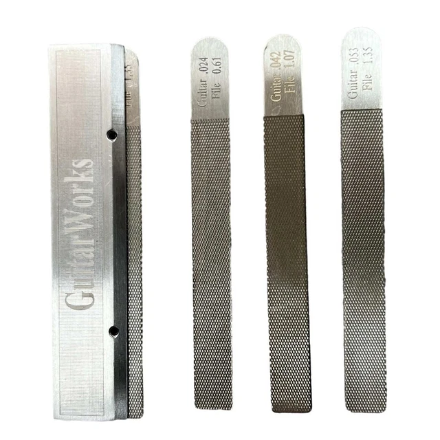 Professional Grade Luthier Repair Tool Kit for Guitar Nut Files Fret Crowning