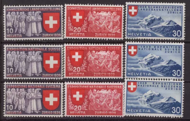 # 46 ---  ALLE DREI SPRACHEN   postfrisch