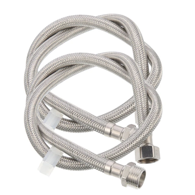Tubo Connettore Per Lavatrice 3 Metri – Flessibile In Acciaio Inossidabile Con Estremità Filettate 3/4”, LYNXAR