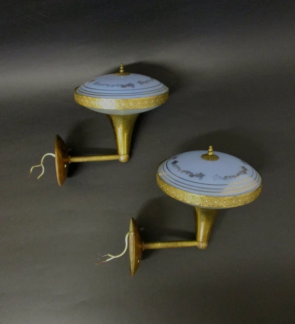 Vintage Coppia Di Applique Design Epoca 1950 Modernariato Pair Sconce 909