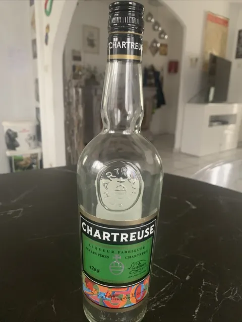 Coffret Chartreuse Verte + 3 verres shooter gravés - France