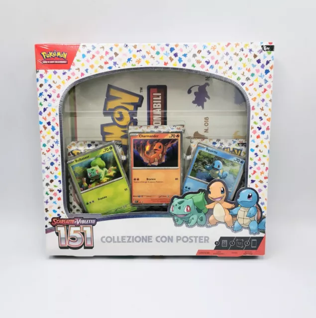 Box Sellado Tarjetas De Colección Pokemon Escarlata & Violeta 151 Con Carteles