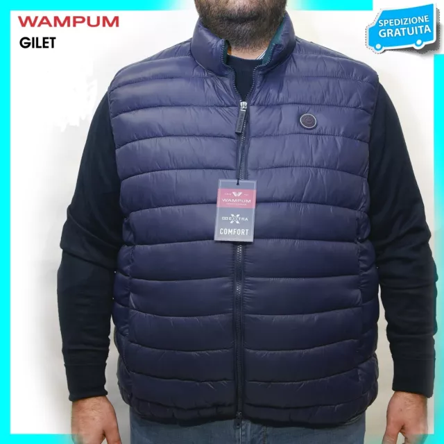 Gilet Uomo Wampum Taglie Forti 3xl-4xl-5xl-6xl-7xl