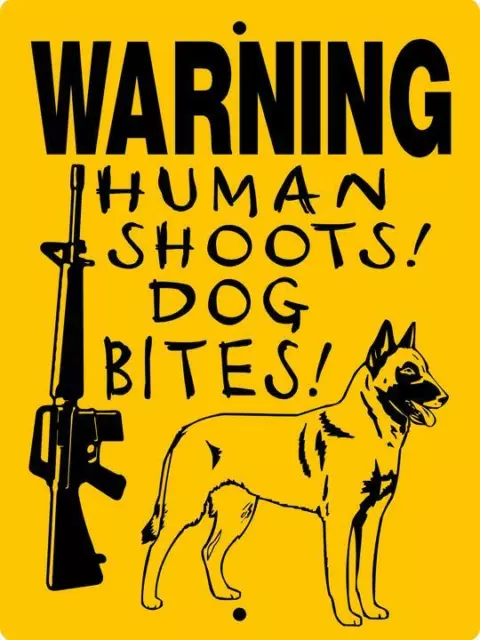 0303 Belgian Malinois 9"x 12" Aluminum Sign