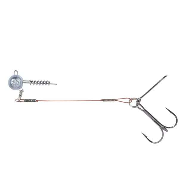 Balzer Hecht-System mit Screw Jighead Stinger Raubfisch Gummiköder System