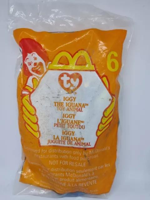 McDonalds Happy Meal Toy USA Version TY Teenie Beanie Babies Toys - Iggy