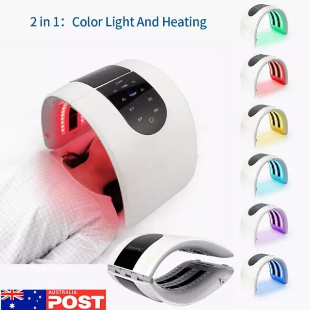 7 Colors Photon Mask LED Light Therapy PDT Machine Face Skin Rejuvenation AU