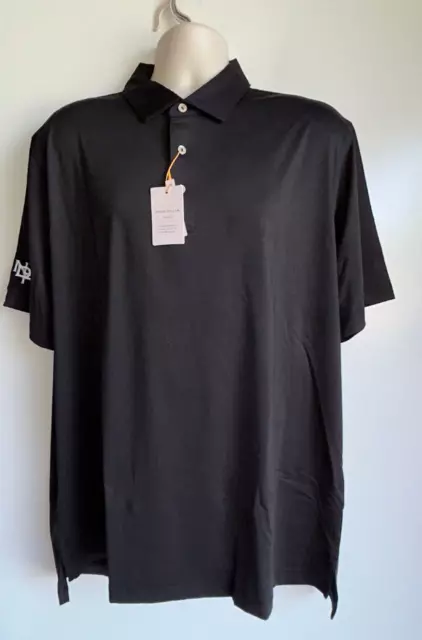 NWT $95 PETER MILLAR Summer Comfort Crown Sport Black Polo Shirt Men's Size XL