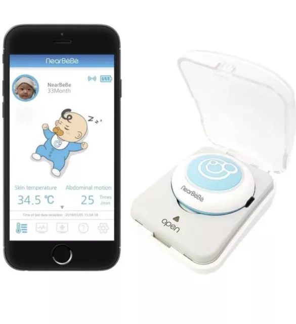 Monitor de seguridad para bebé bebé Nearbebe Care dispositivo reinversión de alerta respiración rosa