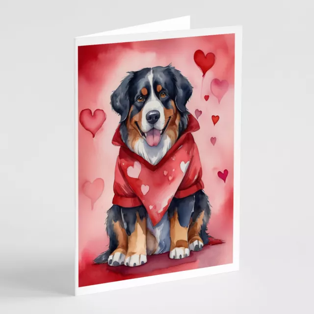 Bernese Mountain Dog My Valentine Cards Envelopes Pack of 8 DAC5285GCA7P