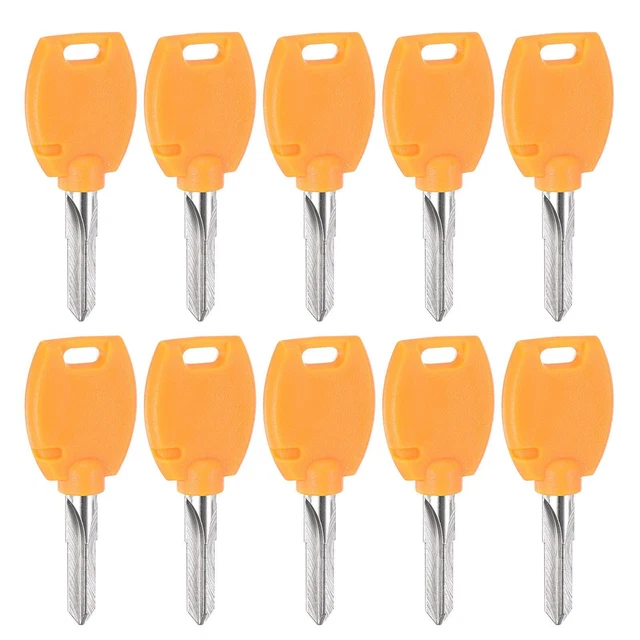 Key Blank, 20mm Length Cross Slot Brass New Uncut Replacement Tool 10 Pcs