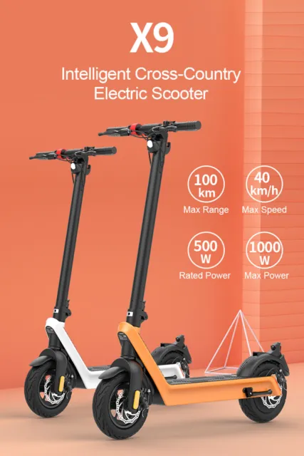 70km Reichweite 40km/h Elektroroller Faltbar Erwachsene EScooter Elektro-Scooter