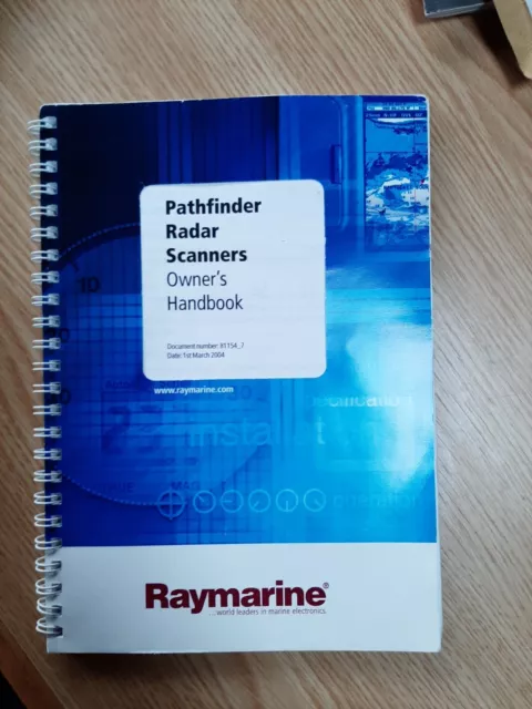 Raymarine / Raytheon Pathfinder Radar Scanner Owner Handbook