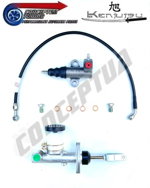 Master,Cilindro Secondario,& Nero Cavo Frizione Intrecciato Kit- For Datsun S30