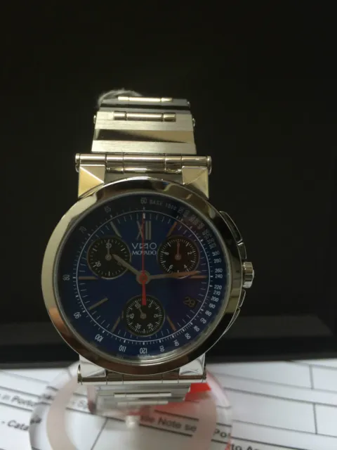 Orologio Movado Vizio Uomo lusso Ref 1604346 acciaio cronografo 1500e watch