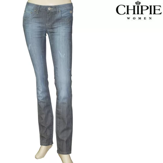 CHIPIE Jeans slim fit used rayé femme modèle PIPER JEAN VINTAGE