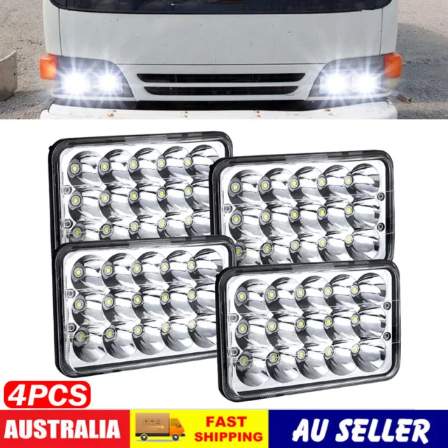 4X 4x6 inch LED Headlights for Toyota Landcruiser FJ80 FZJ80 HZJ80 62 80 series