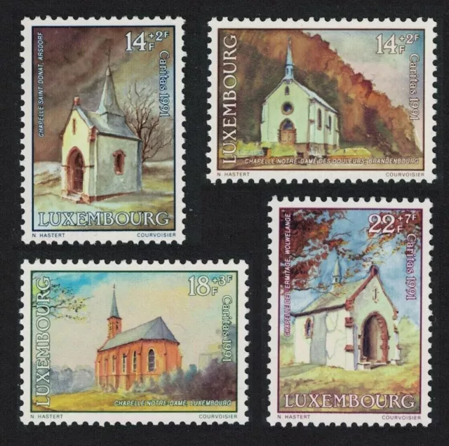 Luxembourg 1991 Chapelles - Numéro caritatif MNH