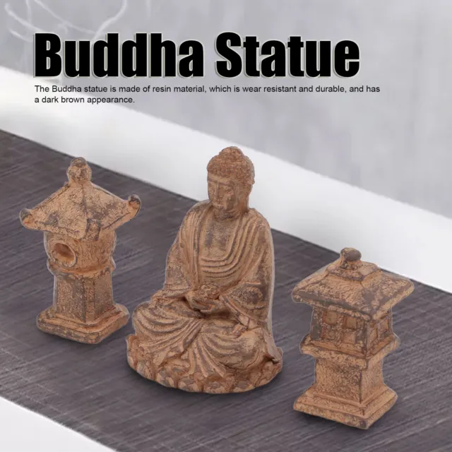 Buddha Statue Meditation Sitting Hand Painted Buddha Statue Small LIF