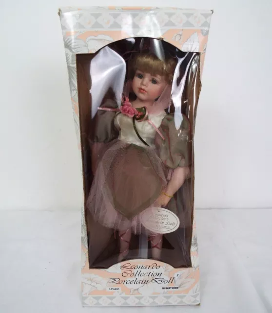 Leonardo Collection Collectable 14" Porcelain Doll "The Fairy Queen" With Box