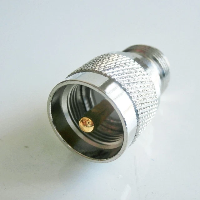 Replacement UHF Male Plug To N Type Female Plug Straight RF Coaxial Connector