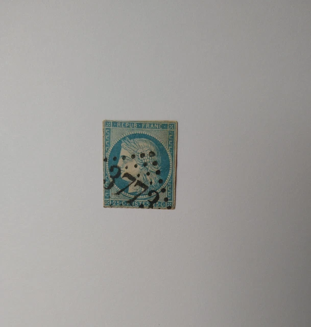 Briefmarke Frankreich gestempelt 25 cents  Ceres 1849/50