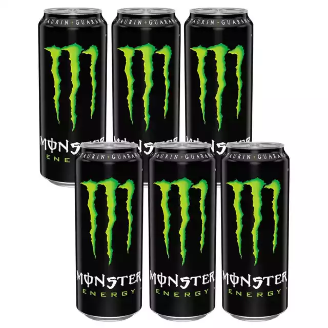 Monster Energy Drink bevanda analcolica con caffeina confezione da 6 500 ml