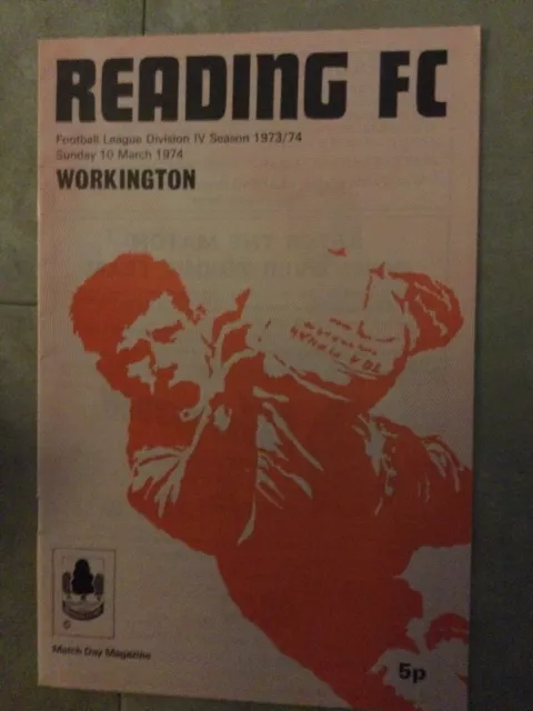 READING V WORKINGTON - 1973/74 - Division 4