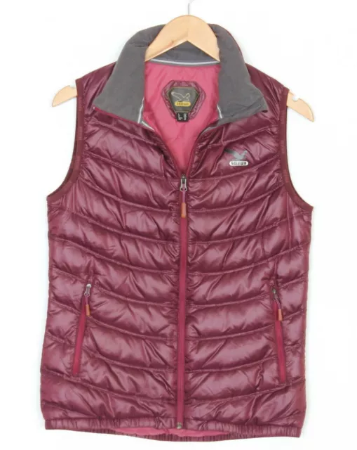 SALEWA Veste sans manches matelassée en duvet Bodywarmer Femme Taille UK 10...