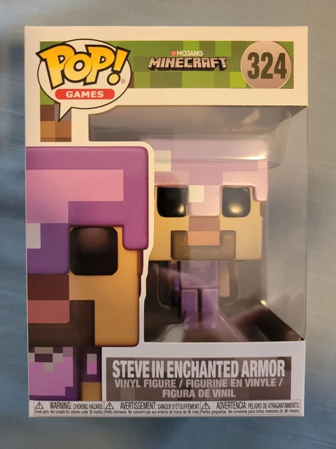 Funko Pop Minecraft Steve In Enchanted Armor Funko Pop Minecraft