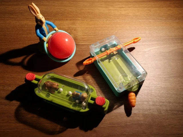 3er Set PETER RABBIT 2018 MCDONALDS GLÜCKLICHES MEAL SPIELZEUG SAMMLERSTÜCK