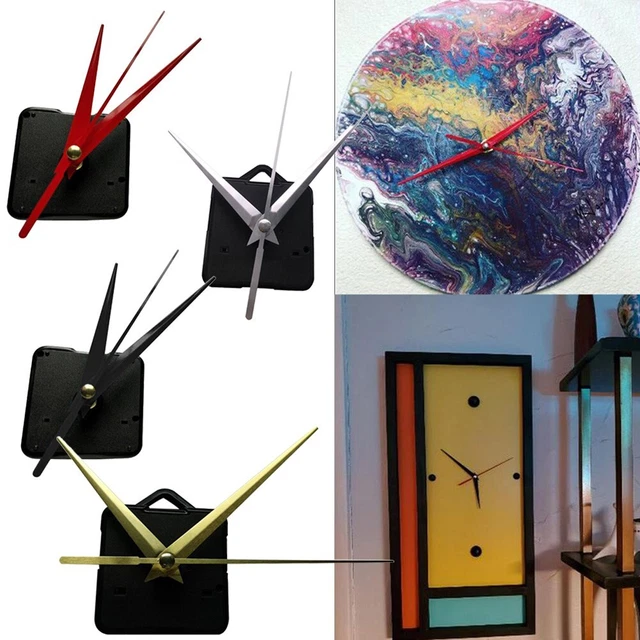 Kit Mécanisme Horloge à Quartz - Mouvement Silencieux, Plusieurs Longueurs D'axe (8 à 31 Mm) - Parfait Bricolage, Réparation Horloge, Projet DIY