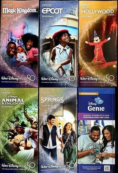 Theme Part Guide Map 2023 WALT DISNEY World Theme Park Guide Maps £2.22 - PicClick UK