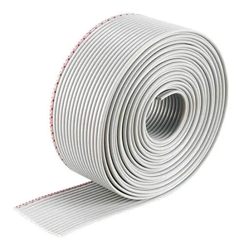 Flat Ribbon Cable 16P Gray Wire 1.27mm Pitch 2 Meters Long